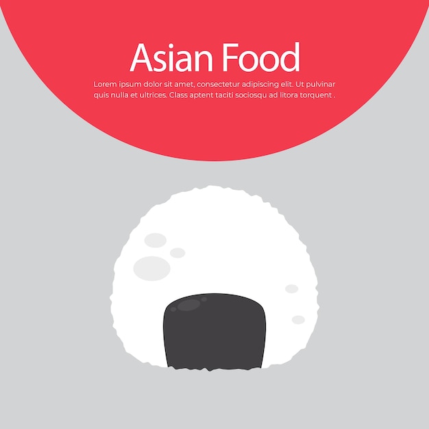 Asian food vector illustration