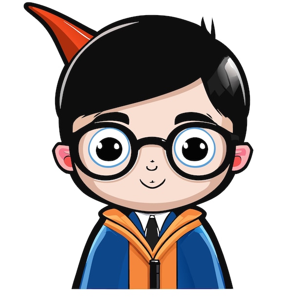 asian harry potter vector illustration cartoon