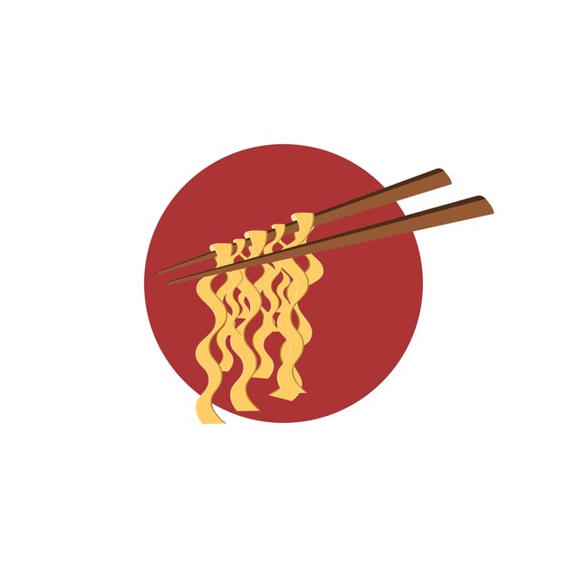 Vector asian noodle, asianfood, vector illustration