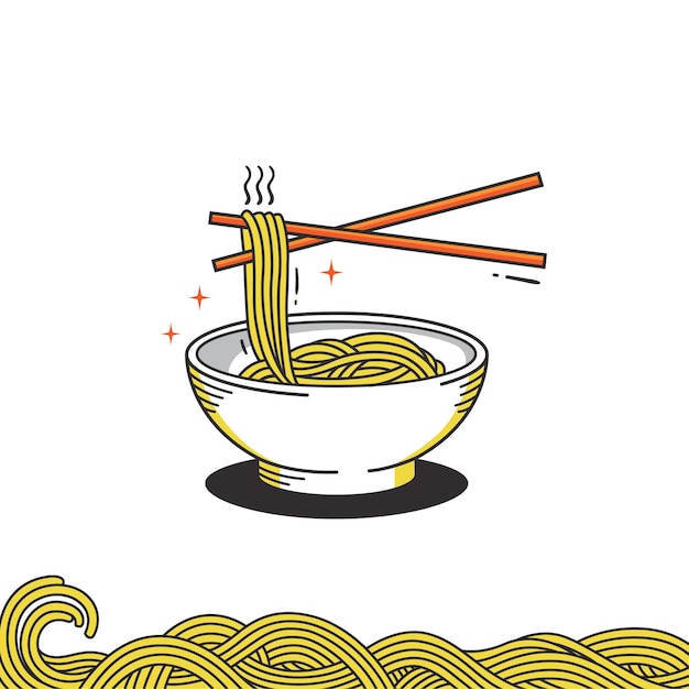 Asian noodles in a bowl