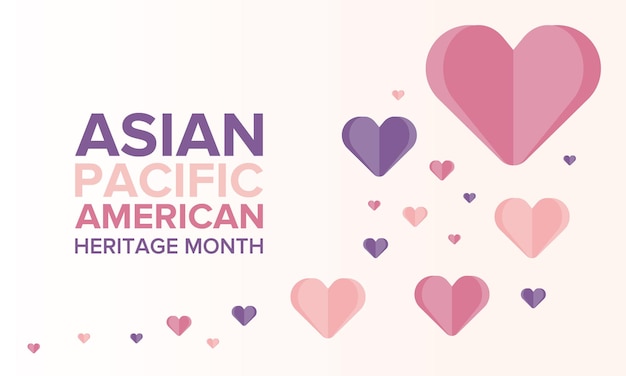 Vector asian pacific american heritage month asian americans and pacific islanders in the usa vector art