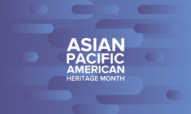아시아 태평양계 미국인 문화유산의 달 미국 내 아시아계 미국인 및 태평양 섬 주민 벡터 아트