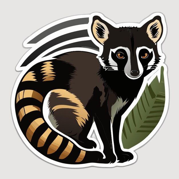 asian palm civet sticker