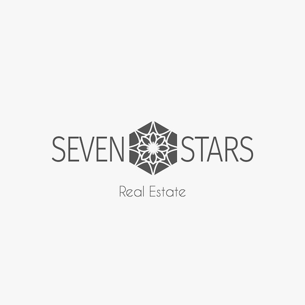 Asian real estate logo template Vector ethnic ornamental design for agency house and apartment rental construction services or apartment repairs