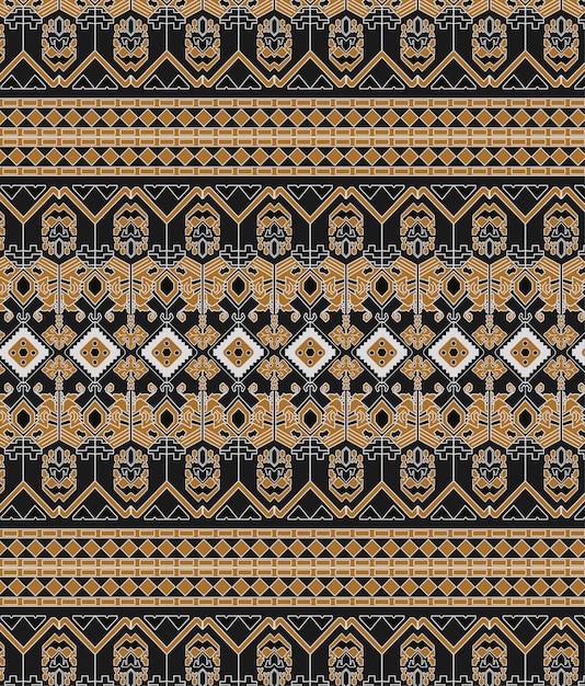 Asian songket ethnic seamless pattern