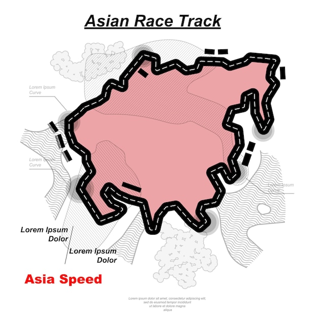 Asian track road