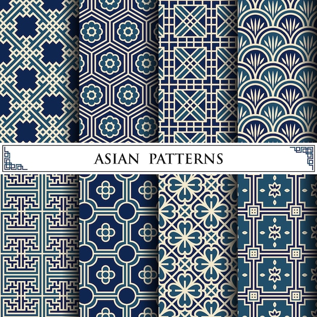 Asian vector pattern