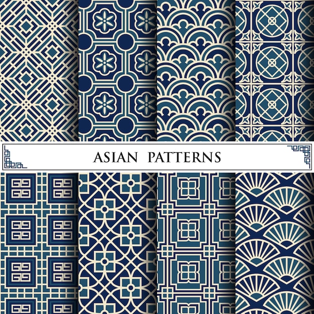 Asian vector pattern