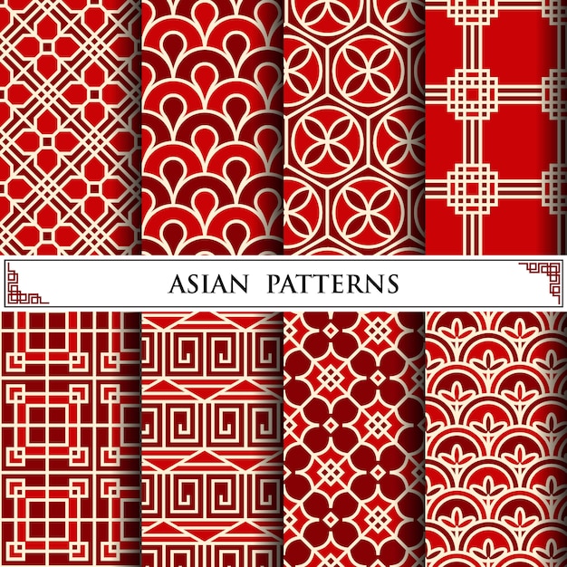 Asian vector pattern