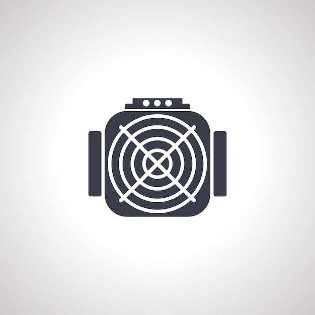 Asic miner icon asic miner isolated simple icon