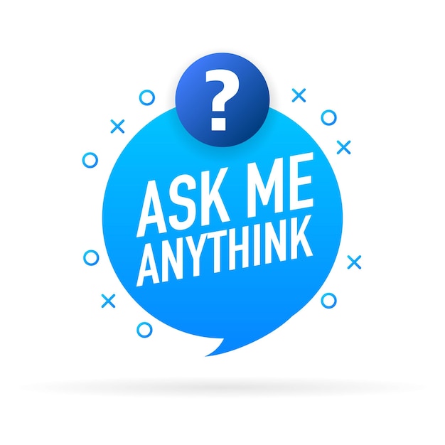 Vector ask me anything ama session concept vector illustration