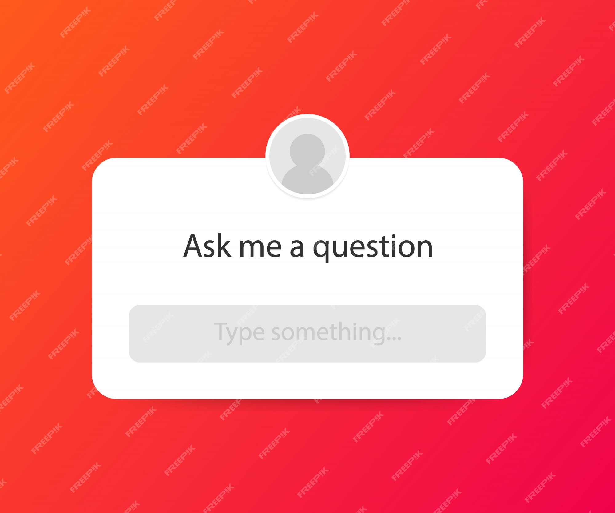 Premium Vector | Ask me a question. sticker question in social media ...