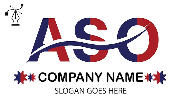 Vector aso letter logo