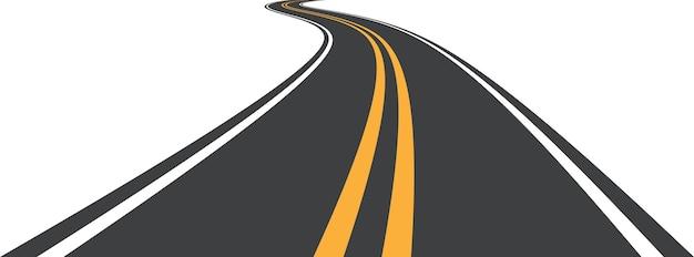 アスファルト道路は遠くまで行く