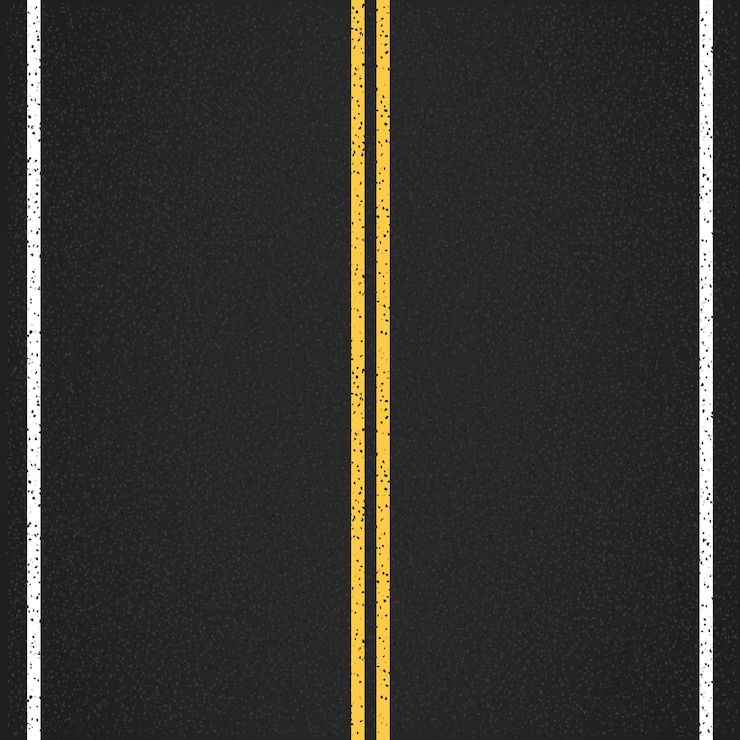 Vector asphalt road top view vector eps10 illustration