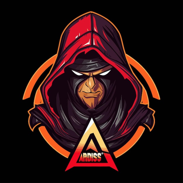 Vector assasin mascot logo esport