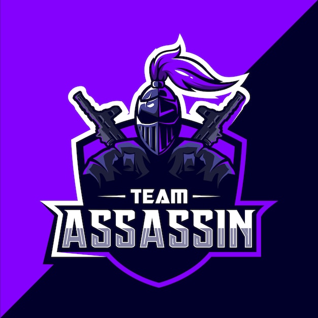 Assassin esport logo ontwerp