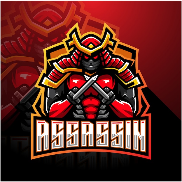 Assassin esport mascotte logo
