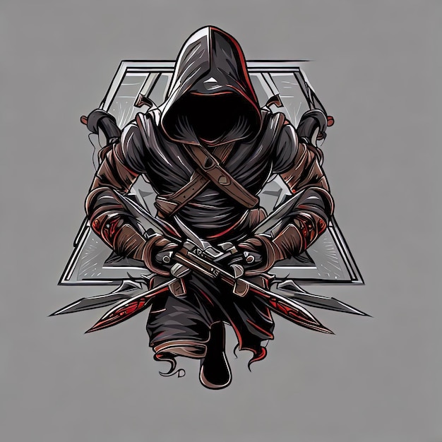 Assassin Game Character Vector Bundle Deadly Arsenal of Designs