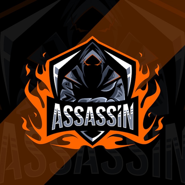 Assassin mascot logo esport design