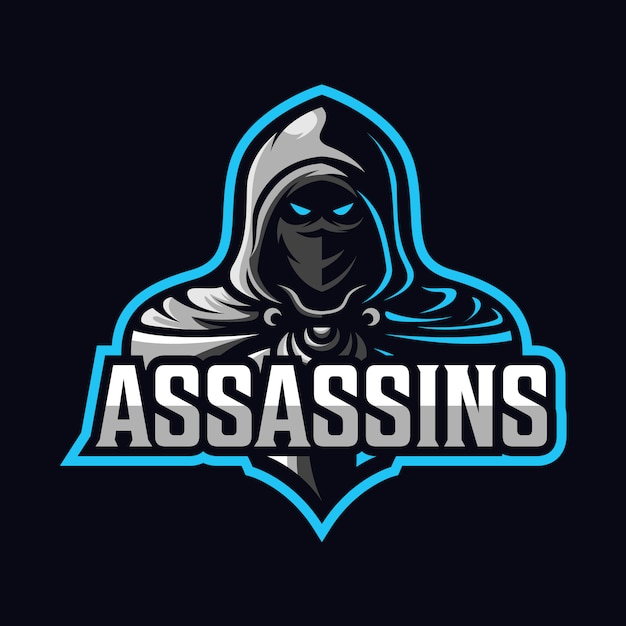 Vector assassin mascot sport logo