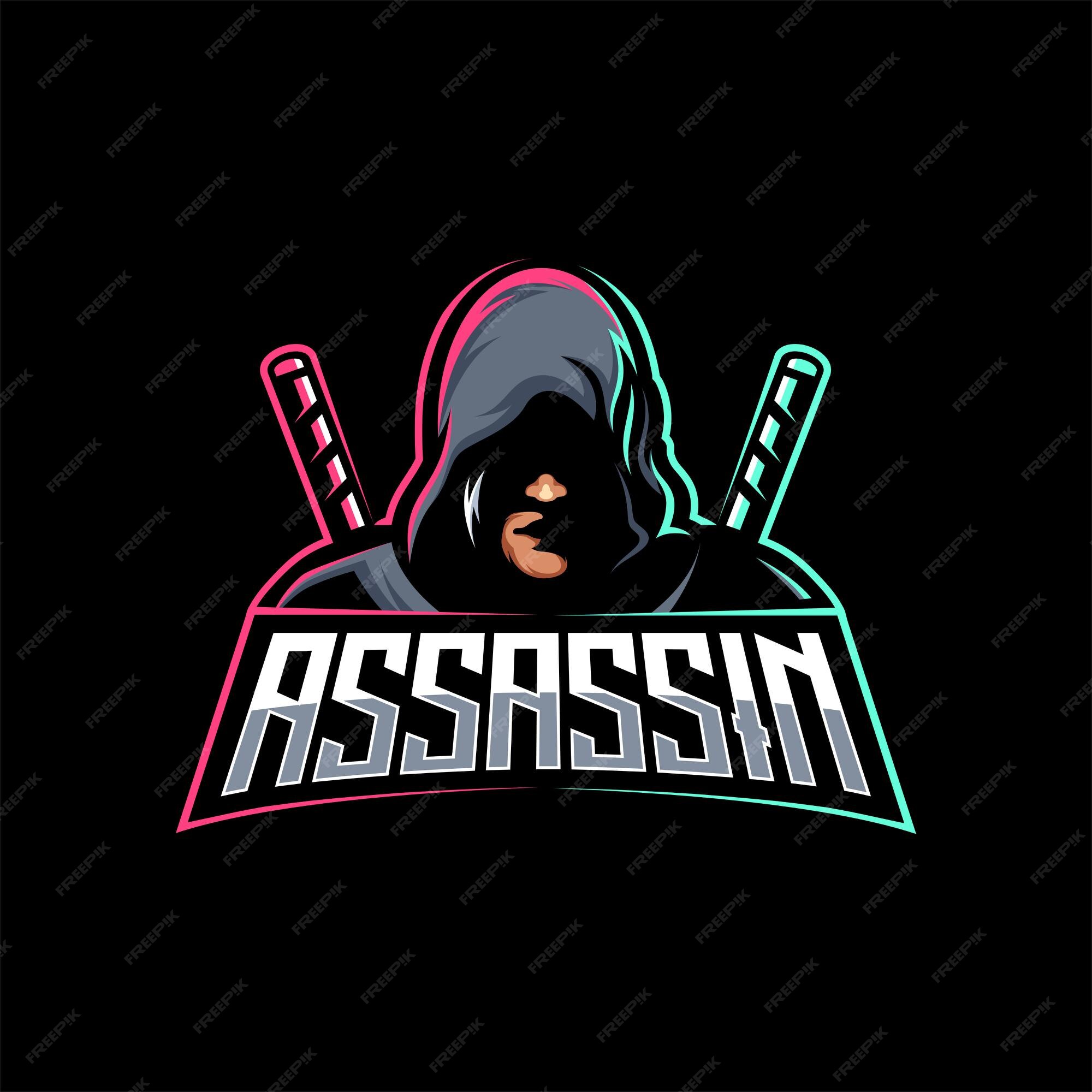 Assassin Warrior Mascot Logo Gaming Vector Ilustration vetor(es) de stock  de ©zetgeist 382217332