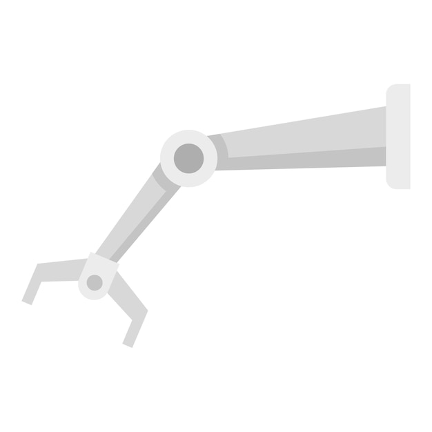 Assemblagelijn robot pictogram Vlakke afbeelding van assemblagelijn robot vector pictogram voor webdesign