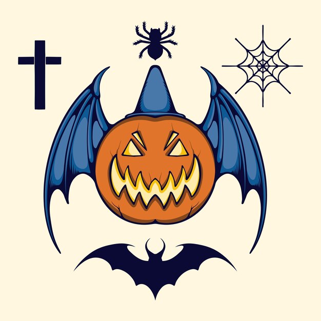 Asset halloween character vector art