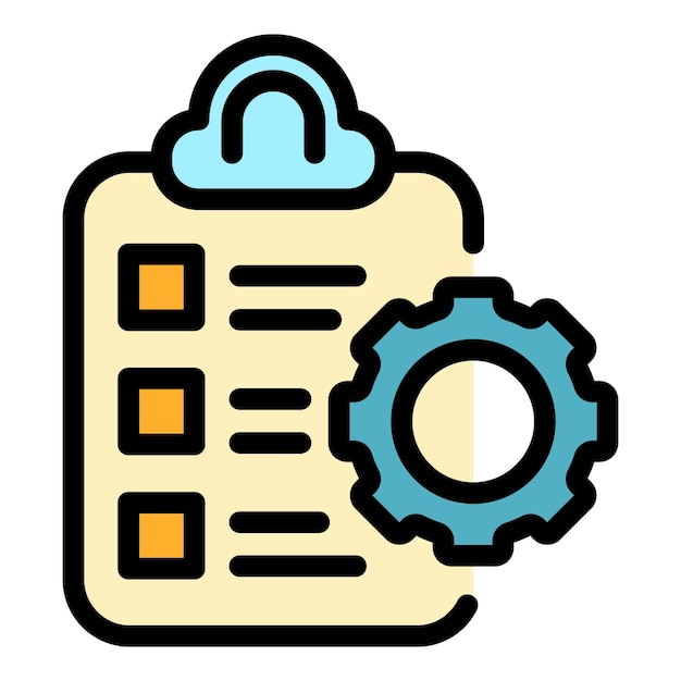 Premium Vector | Assignment icon outline assignment vector icon color ...