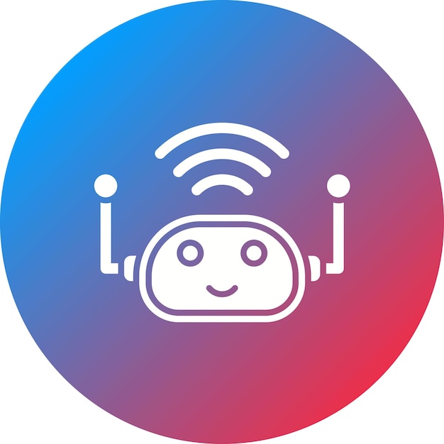 Assistent robot icoon vector afbeelding Kan worden gebruikt voor Untact World