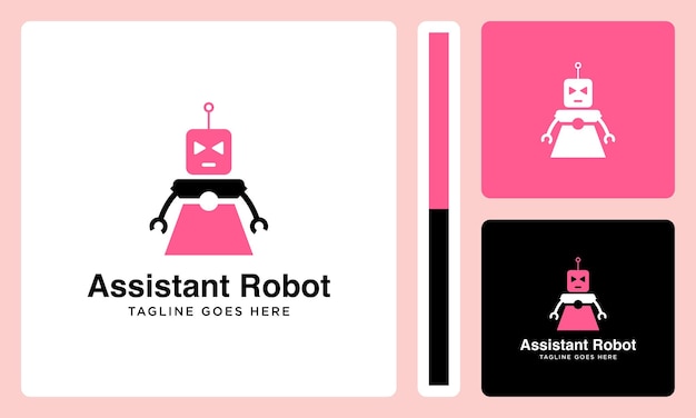 assistent robot vector logo