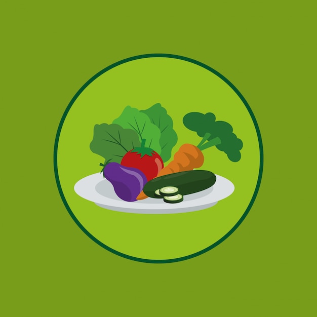 assorted vegetables emblem image 