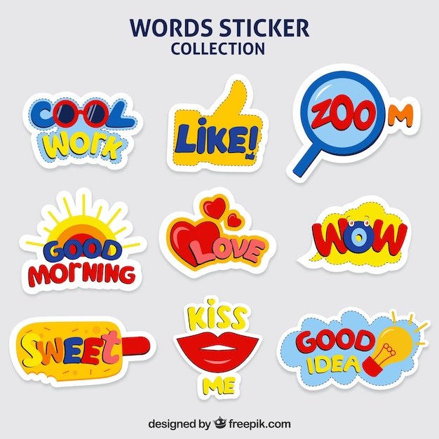 Assortment of decorative stickers