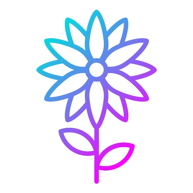 Aster vector illustratie stijl