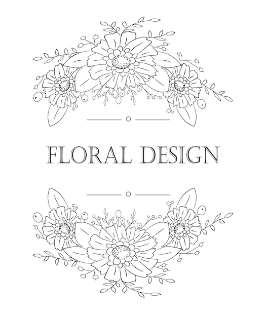 Asters floral template