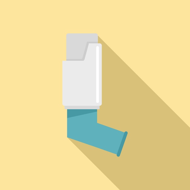 Asthma inhaler icon Flat illustration of asthma inhaler vector icon for web design