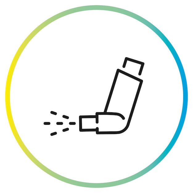 Ингалятор для астмы иконка спрея для дыхательных путей