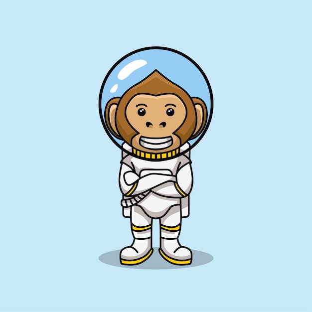 Astro Aap Dierlijke Cartoon Illustratie