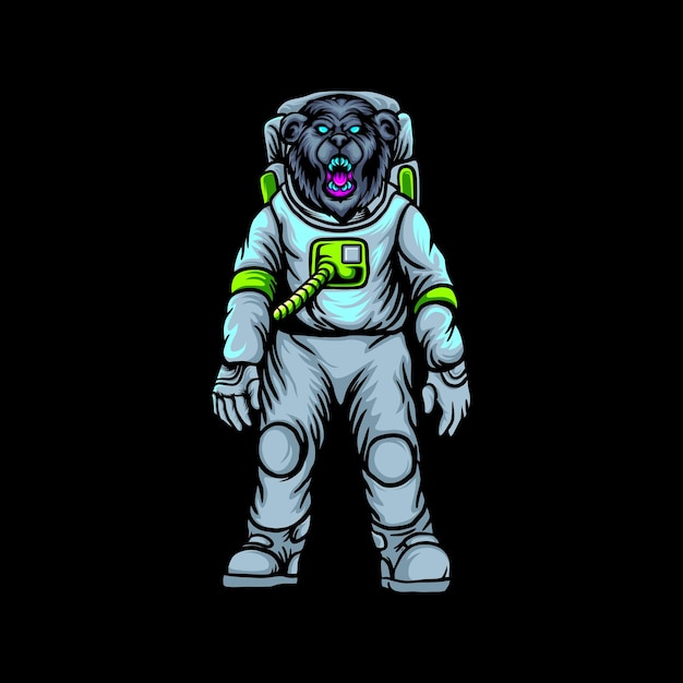 Vector astrobear illustration