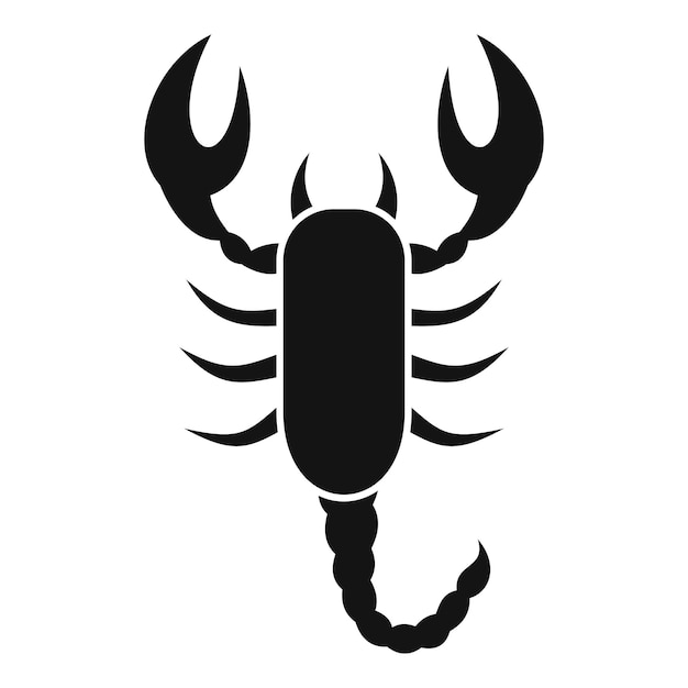 Astrology scorpio icon Simple illustration of Astrology scorpio vector icon for web design isolated on white background