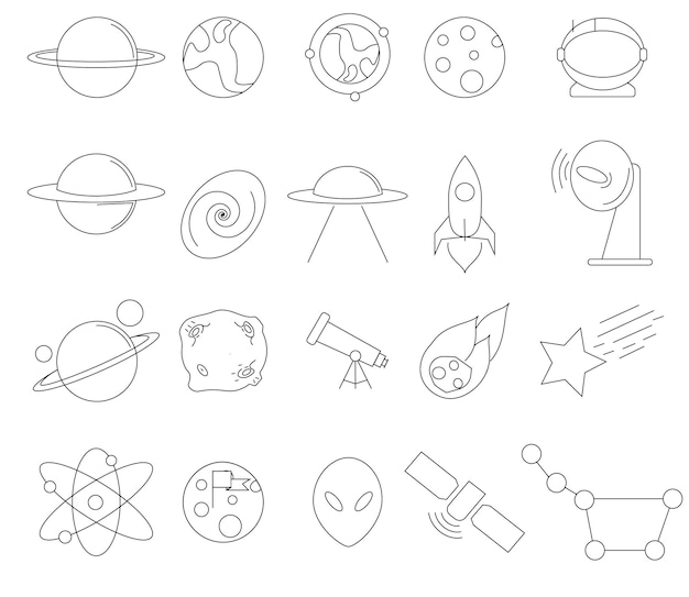 Astrology and Space icons