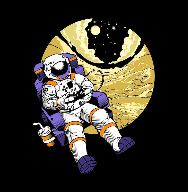 Vettore astronauta 1