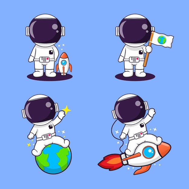 Personaggio dei cartoni animati astronauta