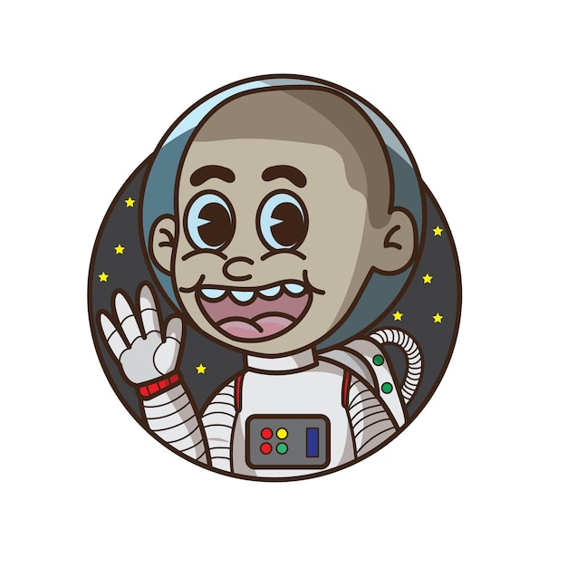 Vector astronaut cartoon design