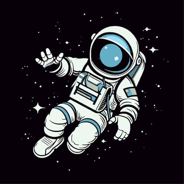 Astronaut die in de ruimte vliegt