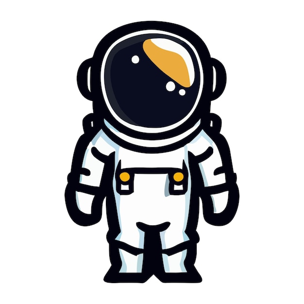 Astronaut eenvoudige vector 10