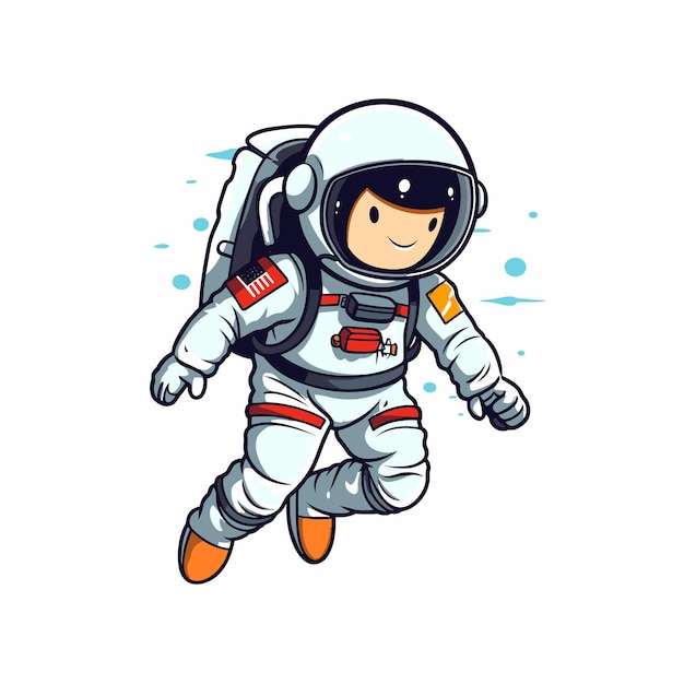 astronaut en ruimteillustratie