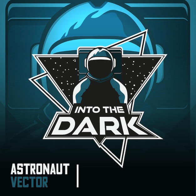 Astronaut gaming esports mascotte logo vector