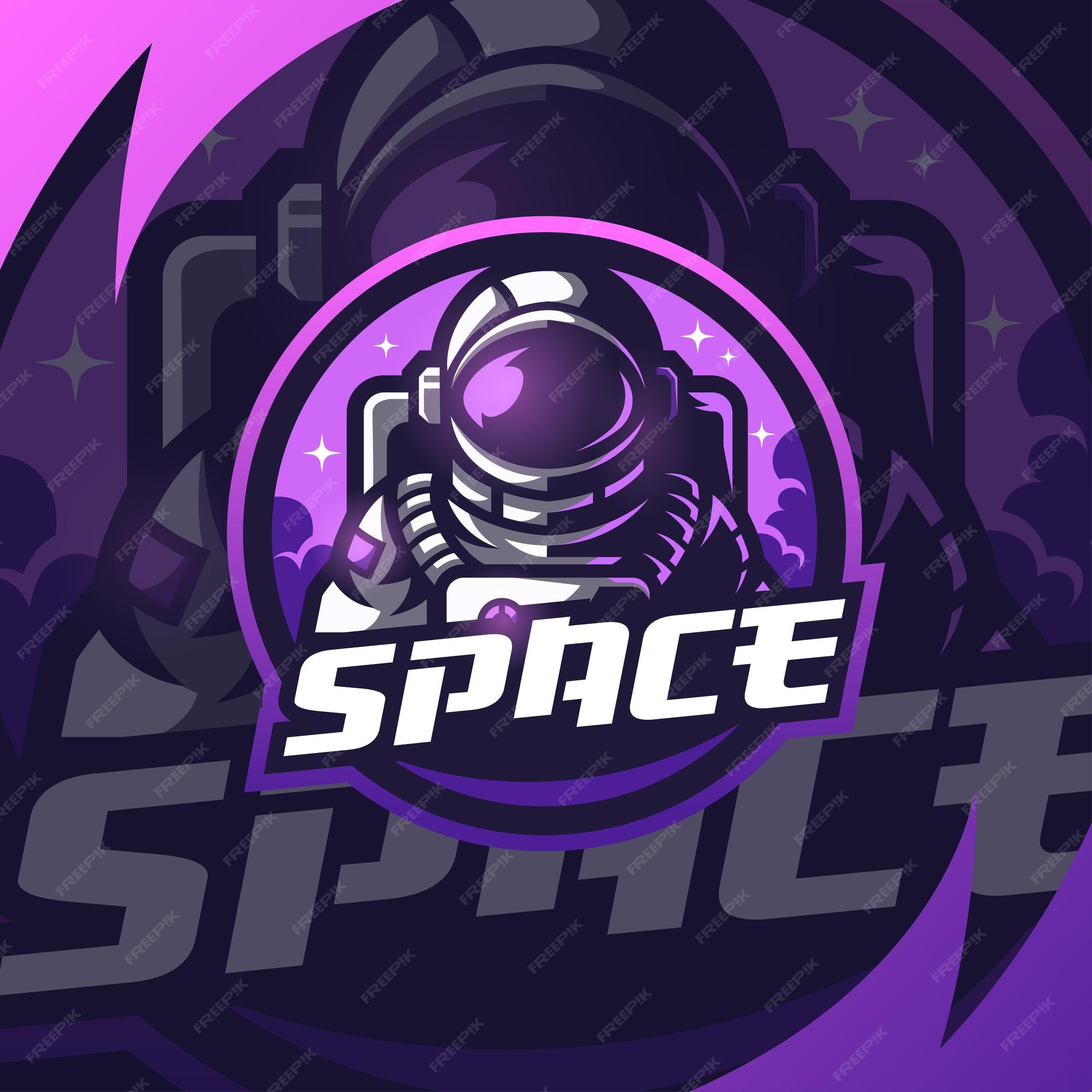 Premium Vector | Astronaut gaming logo template for esports ...