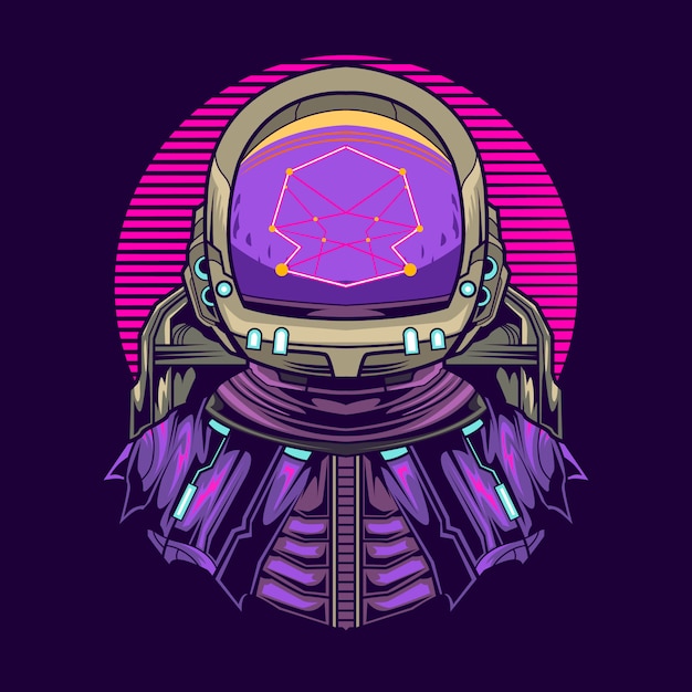 Astronaut geometry   illustration design